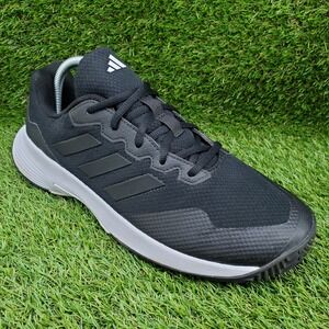 Adidas Gamecourt 2.0 SIZE 8.5 Men's Tennis Shoes Hard Court Black Grey Four